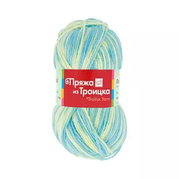 Пряжа из Троицка 'Подмосковная принт, секц.' 100гр. 250м. (50%шерсть, 50%акрил) (4156 секционный)