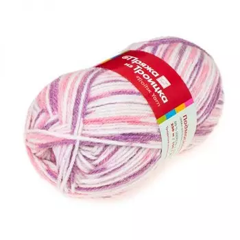 Пряжа из Троицка 'Подмосковная принт, секц.' 100гр. 250м. (50%шерсть, 50%акрил) (7168 принт)