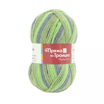 Пряжа из Троицка 'Подмосковная принт, секц.' 100гр. 250м. (50%шерсть, 50%акрил) (7185 принт)