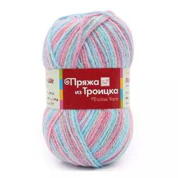 Пряжа из Троицка 'Подмосковная принт, секц.' 100гр. 250м. (50%шерсть, 50%акрил) (4152 секционная)