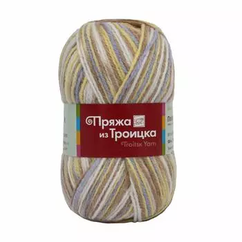 Пряжа из Троицка 'Подмосковная принт, секц.' 100гр. 250м. (50%шерсть, 50%акрил) (4052 секционный)