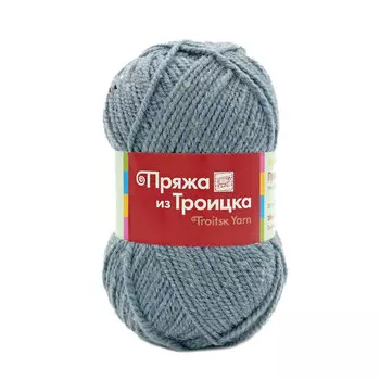 Пряжа из Троицка 'Простая' 100гр. 200м. (50%шерсть, 50%акрил) (8257 меланж (св. джинса))