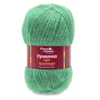 Пряжа из Троицка 'Пушинка Light' 100гр. 430м (65%мохер, 35%акрил) (0753 зеленая бирюза)