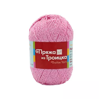 Пряжа из Троицка 'Ромашка' 100гр. 210м. (50% хлопок, 50% вискоза) (5051 мулине (св.розовый))