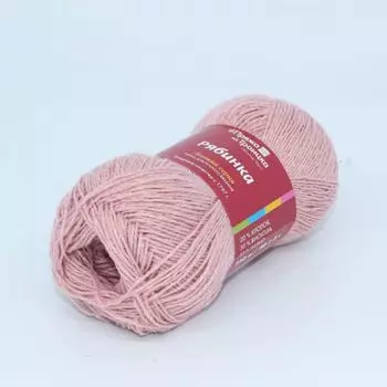Пряжа из Троицка 'Рябинка' 50гр. 210м. (20% хлопок, 30% вискоза, 50% акрил) (3511 амалия)