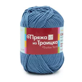 Пряжа из Троицка 'Сакура' 100гр. 180м. (100% вискоза) (3678 светло-джинсовый)