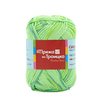 Пряжа из Троицка 'Сакура принт' 100гр. 180м. (100% вискоза) (7337 принт)