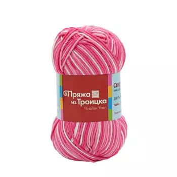Пряжа из Троицка 'Сакура принт' 100гр. 180м. (100% вискоза) (7126 принт)