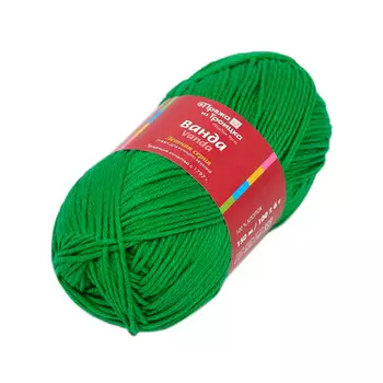 Пряжа из Троицка 'Ванда' 100гр. 150м. (100% хлопок) (0726 яркая зелень)