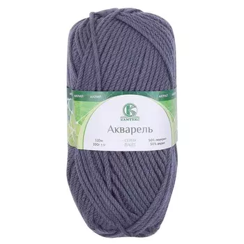 Пряжа Камтекс 'Акварель' 100гр. 110м (леакрил 50%, акрил 50%) (169 серый)