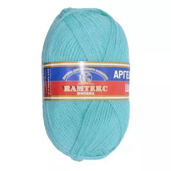 Пряжа Камтекс 'Аргентинская шерсть' (100%шерсть) (023 светлая бирюза)