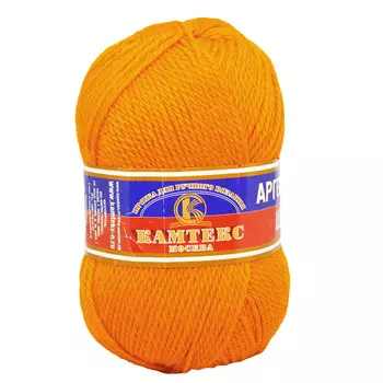 Пряжа Камтекс 'Аргентинская шерсть' (100%шерсть) (035 оранжевый)