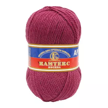Пряжа Камтекс 'Аргентинская шерсть' (100%шерсть) (088 брусника)