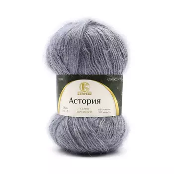 Пряжа Камтекс 'Астория' 50гр. 180м. (65% хлопок, 35% шерсть) (169 серый)