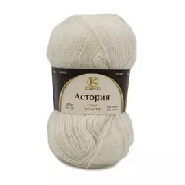 Пряжа Камтекс 'Астория' 50гр. 180м. (65% хлопок, 35% шерсть) (205 белый)