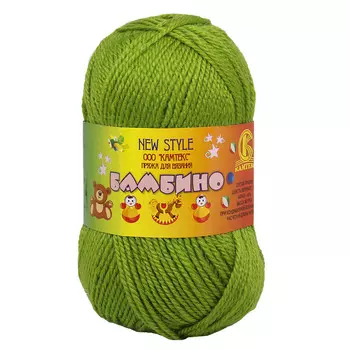 Пряжа Камтекс 'Бамбино' 50гр. 150м. (35% шерсть меринос, 65% акрил) (130 липа)