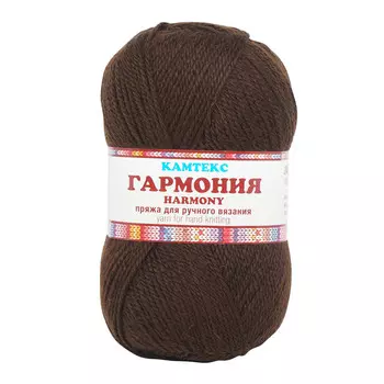 Пряжа Камтекс 'Гармония' 100гр. 245м. (50%шерсть,50%акрил) (063 шоколад)