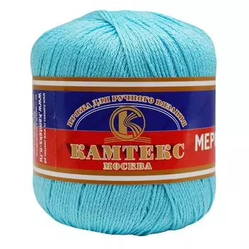 Пряжа Камтекс 'Хлопок мерсеризованный' (100%хлопок) (024 бирюза)