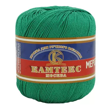 Пряжа Камтекс 'Хлопок мерсеризованный' (100%хлопок) (110 зеленый)