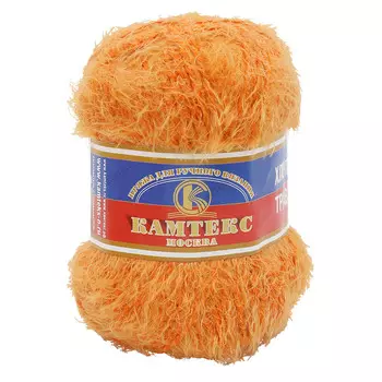 Пряжа Камтекс 'Хлопок Травка' 100гр. 220м. (65%хлопок, 35%полиамид) (035 оранжевый)