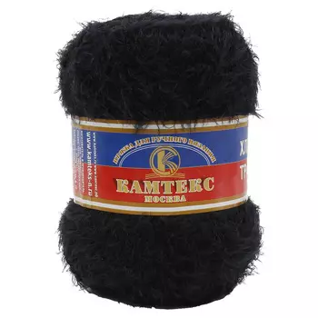 Пряжа Камтекс 'Хлопок Травка' 100гр. 220м. (65%хлопок, 35%полиамид) (003 черный)