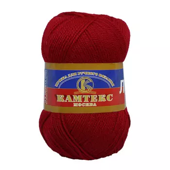 Пряжа Камтекс 'Лотос' (100%акрил) (091 вишня)