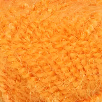 Пряжа Камтекс 'Лотос травка стрейч' (70%акрил, 28%полиамид, 2%лайкра) (035 оранжевый)