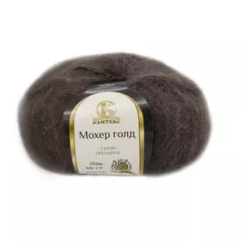 Пряжа Камтекс 'Мохер голд' 50гр. 250м. (60% мохер, 20% хлопок, 20% акрил) (063 шоколад)