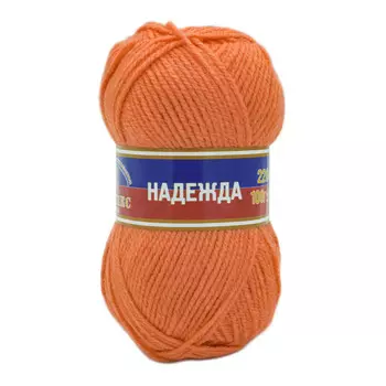 Пряжа Камтекс 'Надежда' 100гр. 220м. (30% шерсть, 70% акрил) (068 апельсиновый)