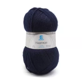 Пряжа Камтекс 'Надежда' 100гр. 220м. (30% шерсть, 70% акрил) (173 синий)