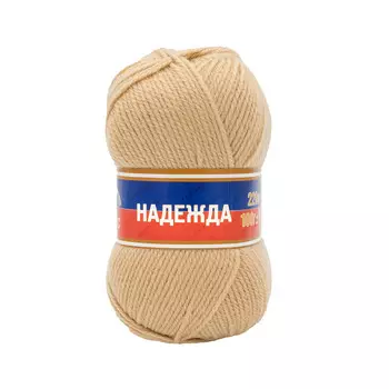 Пряжа Камтекс 'Надежда' 100гр. 220м. (30% шерсть, 70% акрил) (005 бежевый)