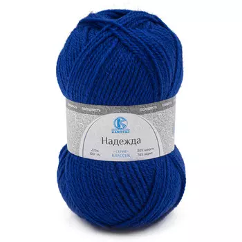 Пряжа Камтекс 'Надежда' 100гр. 220м. (30% шерсть, 70% акрил) (019 василек)