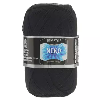 Пряжа Камтекс 'Нико' (100 % Хлопок) (003 черный)