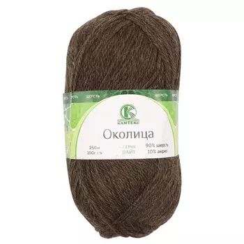 Пряжа Камтекс 'Околица' 100гр. 250м (шерсть 90%, акрил 10%) (063 шоколад)