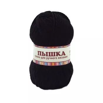 Пряжа Камтекс 'Пышка' (100%шерсть) (003 черный)