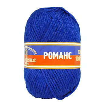 Пряжа Камтекс 'Романс' (50%шерсть, 50%акрил) (019 василек)