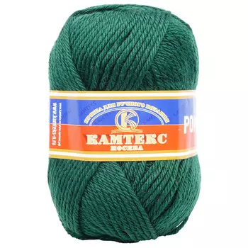 Пряжа Камтекс 'Романс' (50%шерсть, 50%акрил) (110 зеленый)