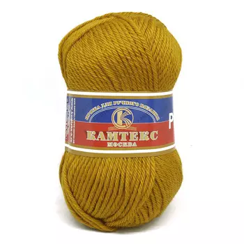 Пряжа Камтекс 'Романс' (50%шерсть, 50%акрил) (033 горчица)