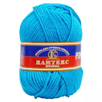 Пряжа Камтекс 'Романс' (50%шерсть, 50%акрил) (024 бирюза)