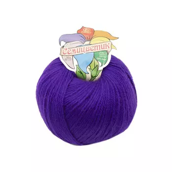Пряжа Камтекс 'Семицветик' 100гр. 180м. (100% акрил) (060 фиолетовый)