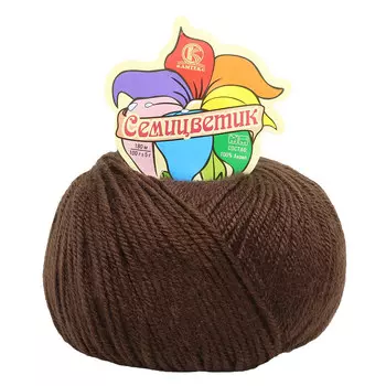Пряжа Камтекс 'Семицветик' 100гр. 180м. (100% акрил) (063 шоколад)