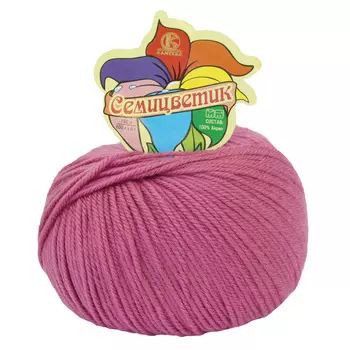 Пряжа Камтекс 'Семицветик' 100гр. 180м. (100% акрил) (156 пион)