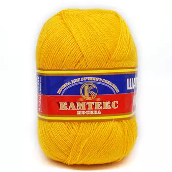 Пряжа Камтекс 'Шалунья лайт' (55%шерсть, 45%акрил) (104 желтый)