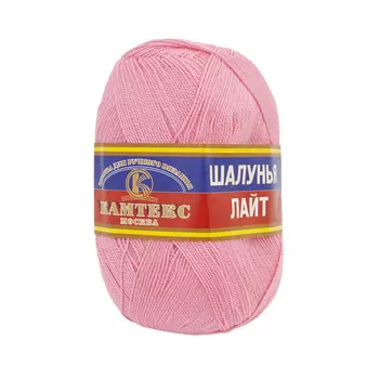 Пряжа Камтекс 'Шалунья лайт' (55%шерсть, 45%акрил) (056 розовый)