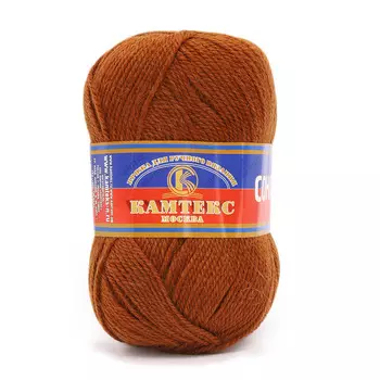 Пряжа Камтекс 'Соната' 100гр. 250м. (50%шерсть,50%акрил) (119 светло-коричневый)