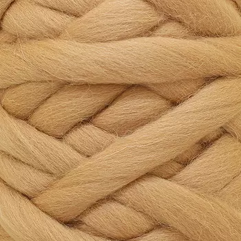 Пряжа Камтекс 'Супер толстая' 500гр. 40м.(шерсть п/т 100%) (005 бежевый)