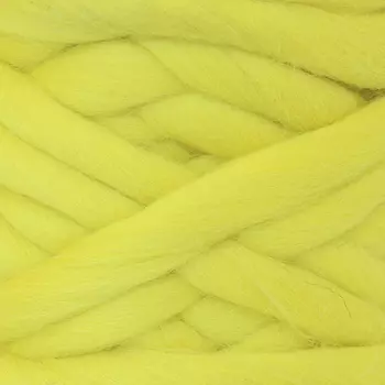 Пряжа Камтекс 'Супер толстая' 500гр. 40м.(шерсть п/т 100%) (029 ярк.лимон)