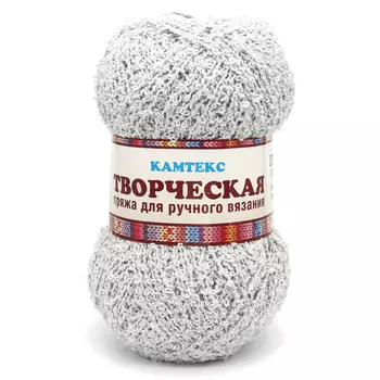 Пряжа Камтекс 'Творческая' 100гр. 270м. (100%хлопок) (008 серебристый)