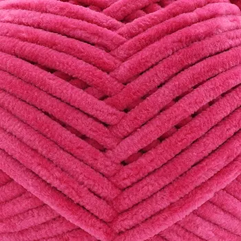 Пряжа Камтекс 'Велюр' 100гр. 95м. (100 % микрофибра (П.Э) (190 фуксия)