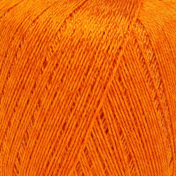Пряжа Камтекс 'Вискозный шелк' блестящий (100%вискоза) (035 оранжевый)